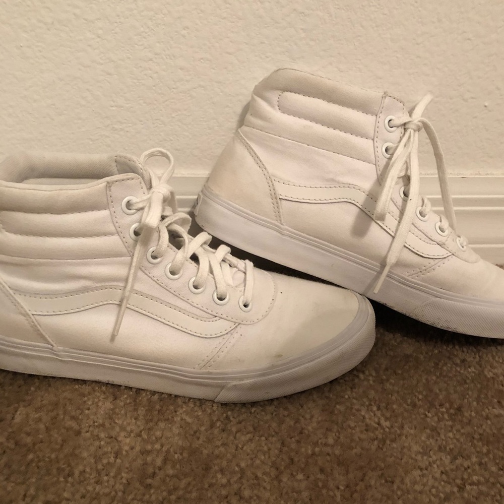 White High Top Vans